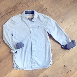 🔴 3 for $25 🔴 Long Sleeve Button Down Shirt, baby blue • H&M sz 7/8